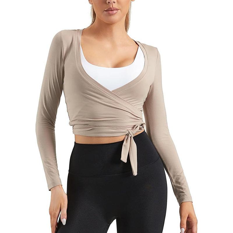 VVZ Women's Fashion Aesthetic Solid-Color Lace-Up Top