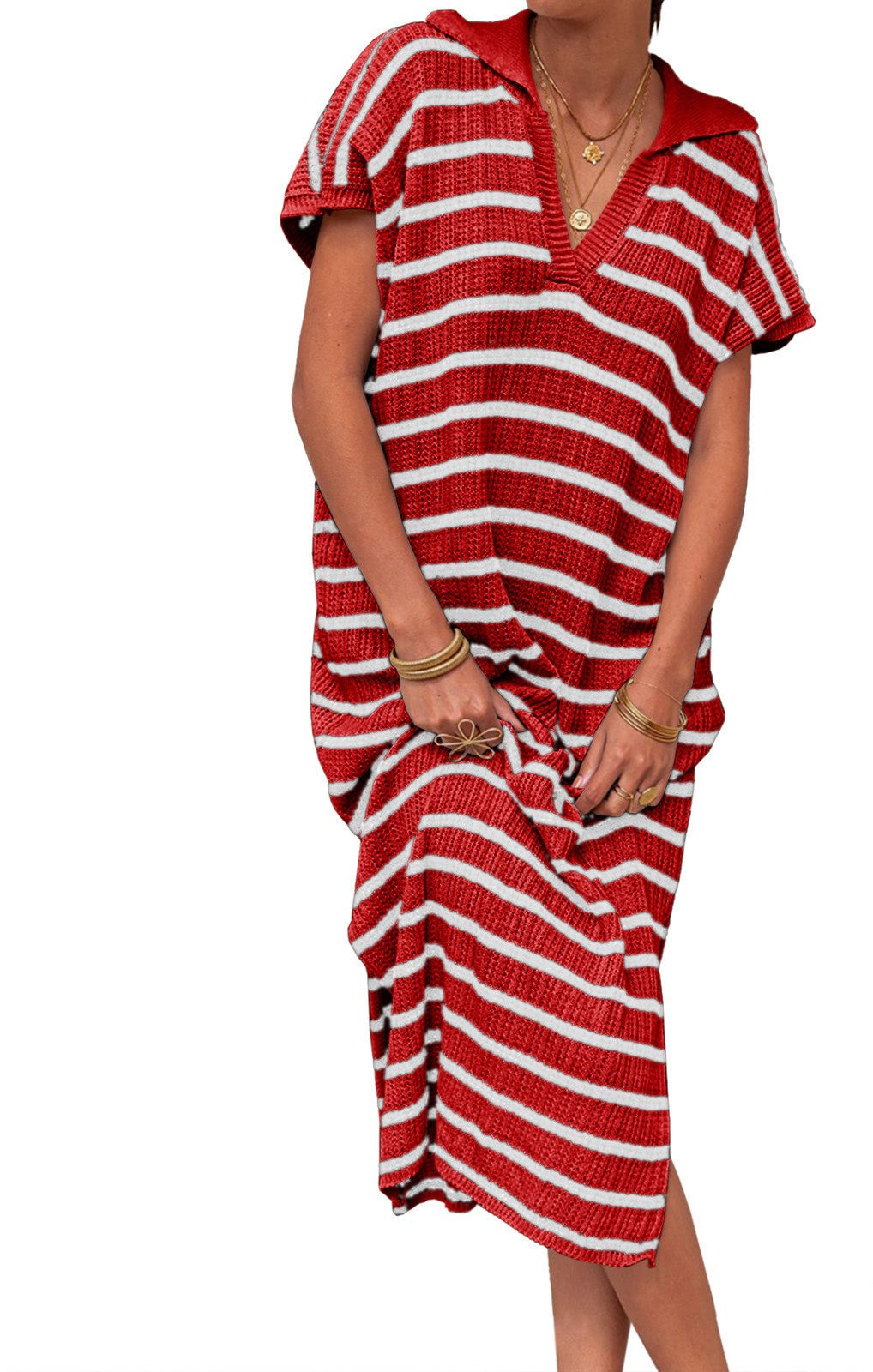 VVZ Women's Striped Summer Dress