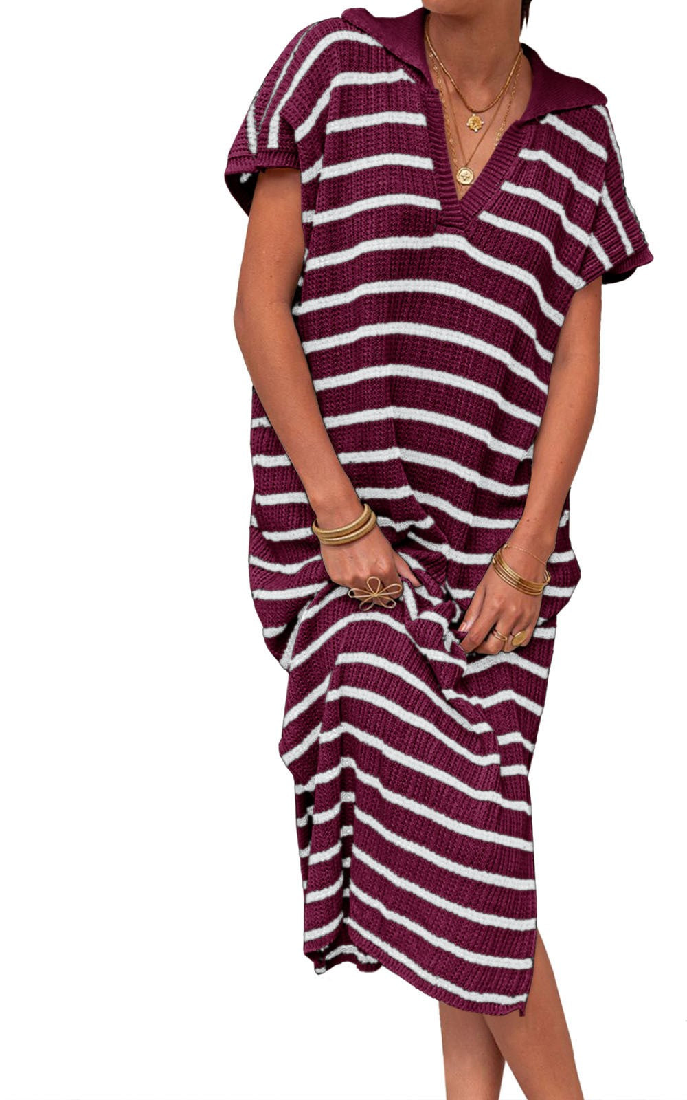 VVZ Women's Striped Summer Dress