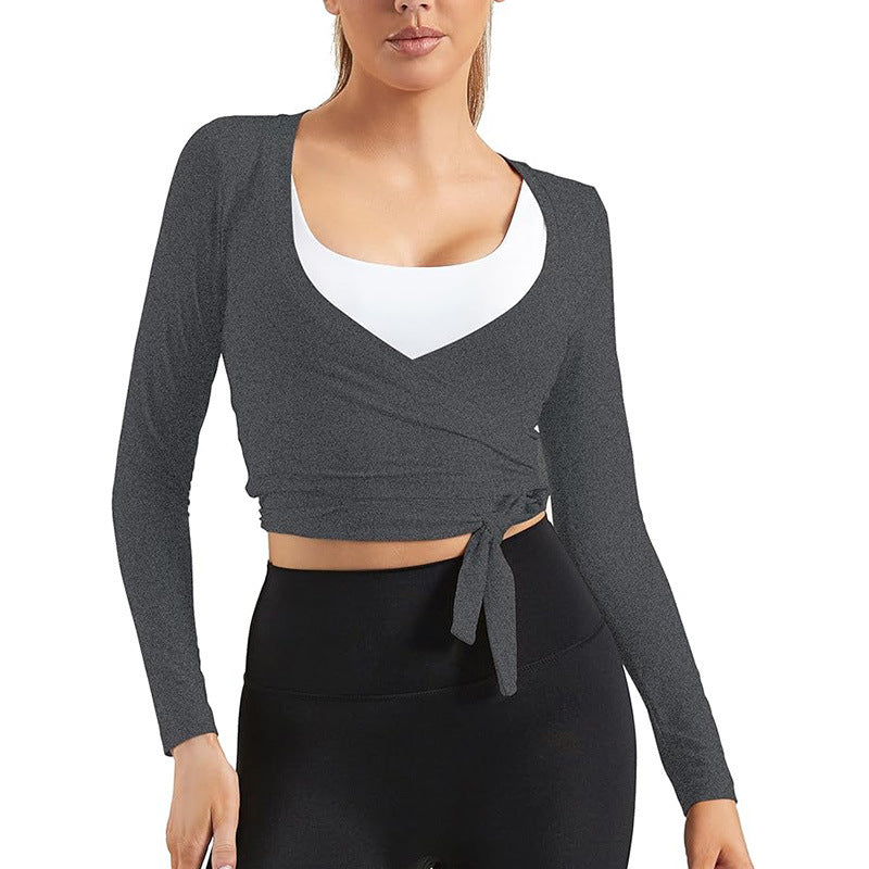 VVZ Women's Fashion Aesthetic Solid-Color Lace-Up Top