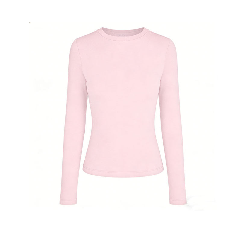 VVZ Long Sleeve Shirts Basic Crop Tops