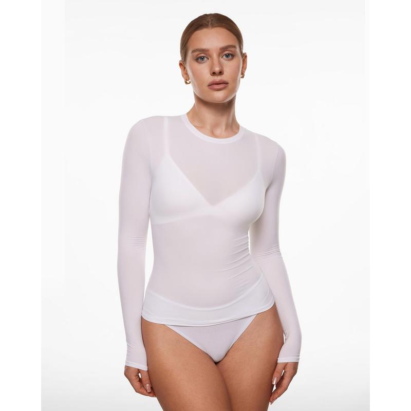 VVZ  Soft Single-Layer Basic Long Sleeve Shirts