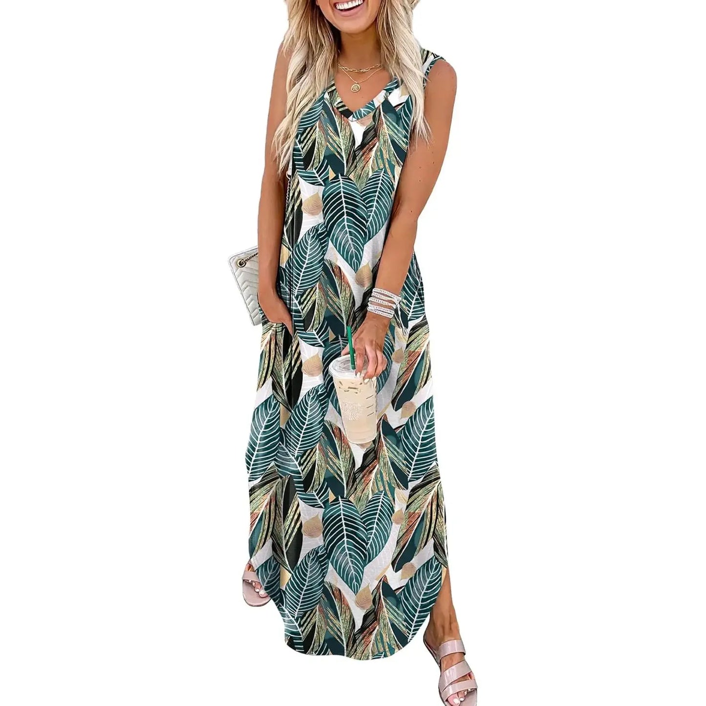VVZ Summer Casual Floral Dress