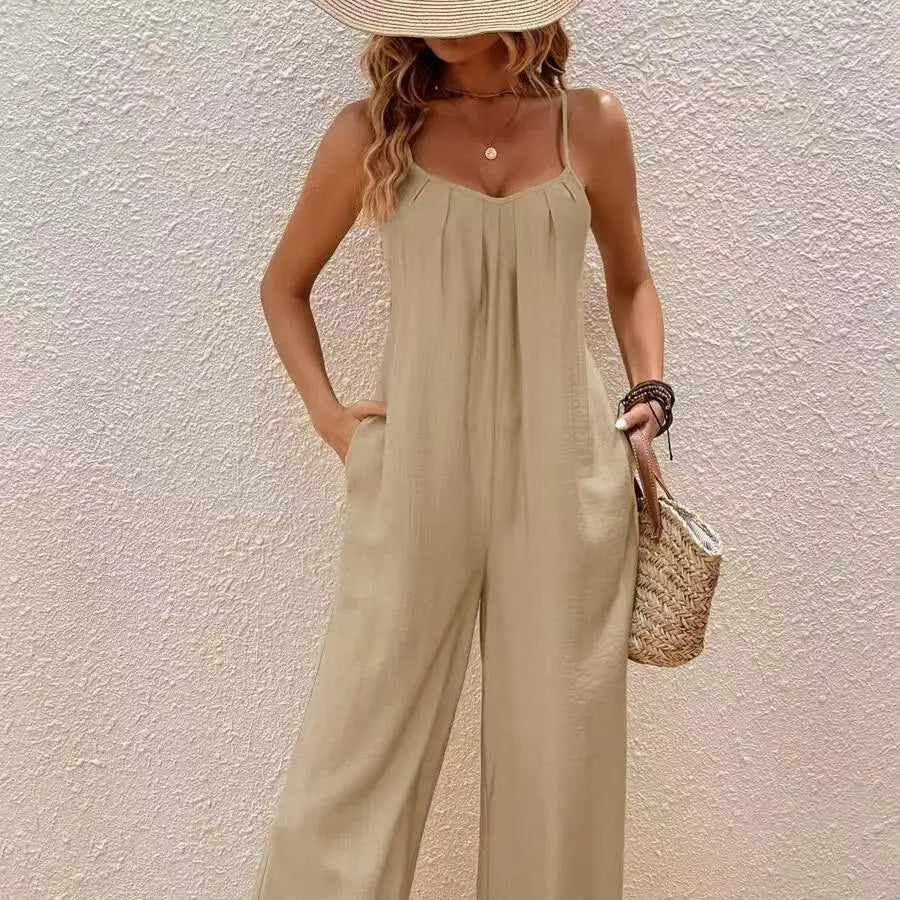 VVZ Women's Backless Jumpsuit