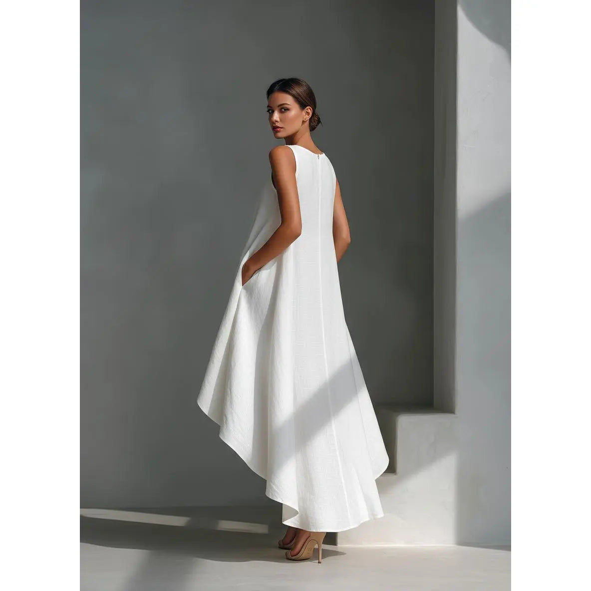 KZZ Women's Sleeveless Midi Dress