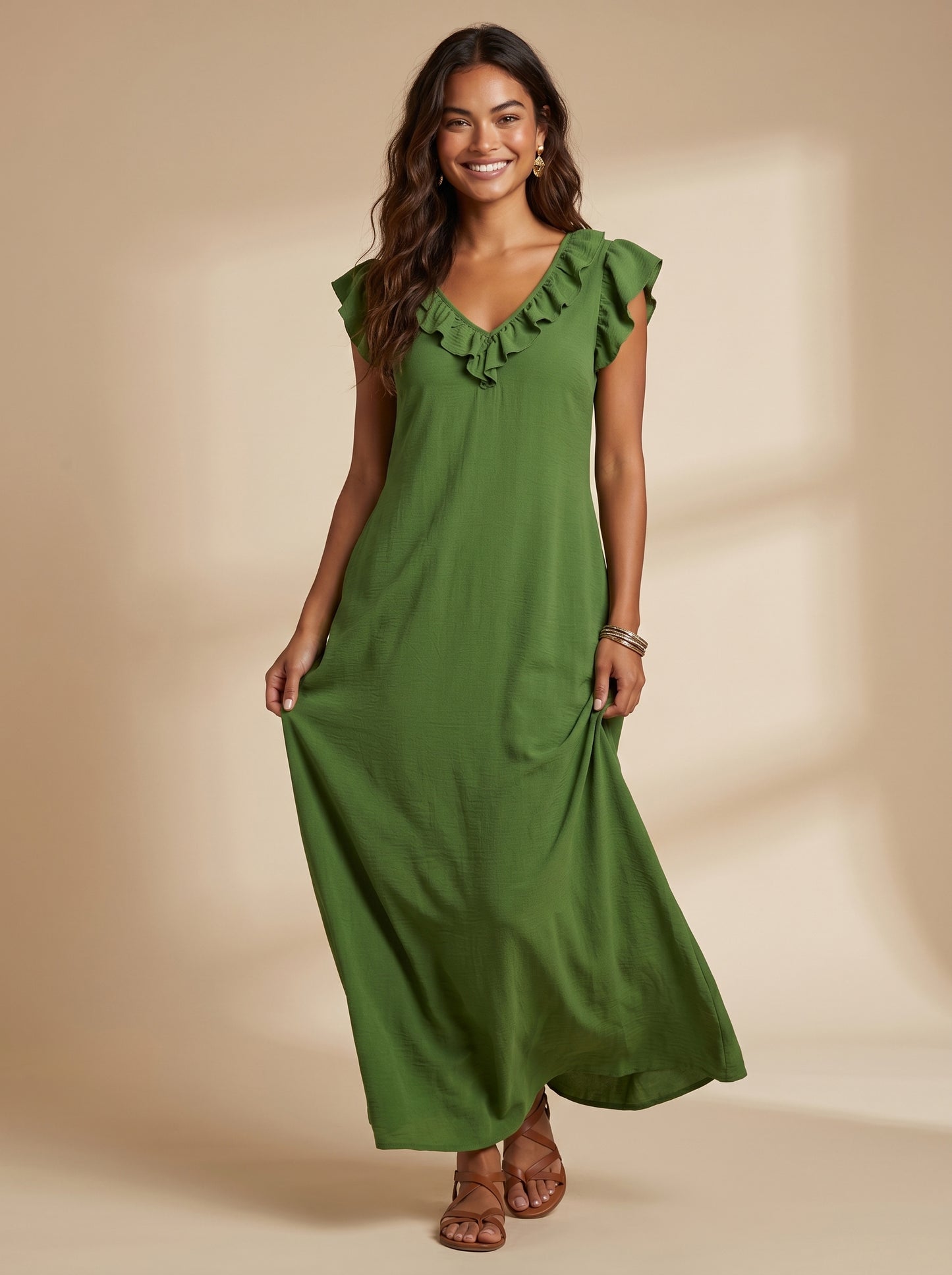 VVZ Summer Bohemian-Style Maxi Dress